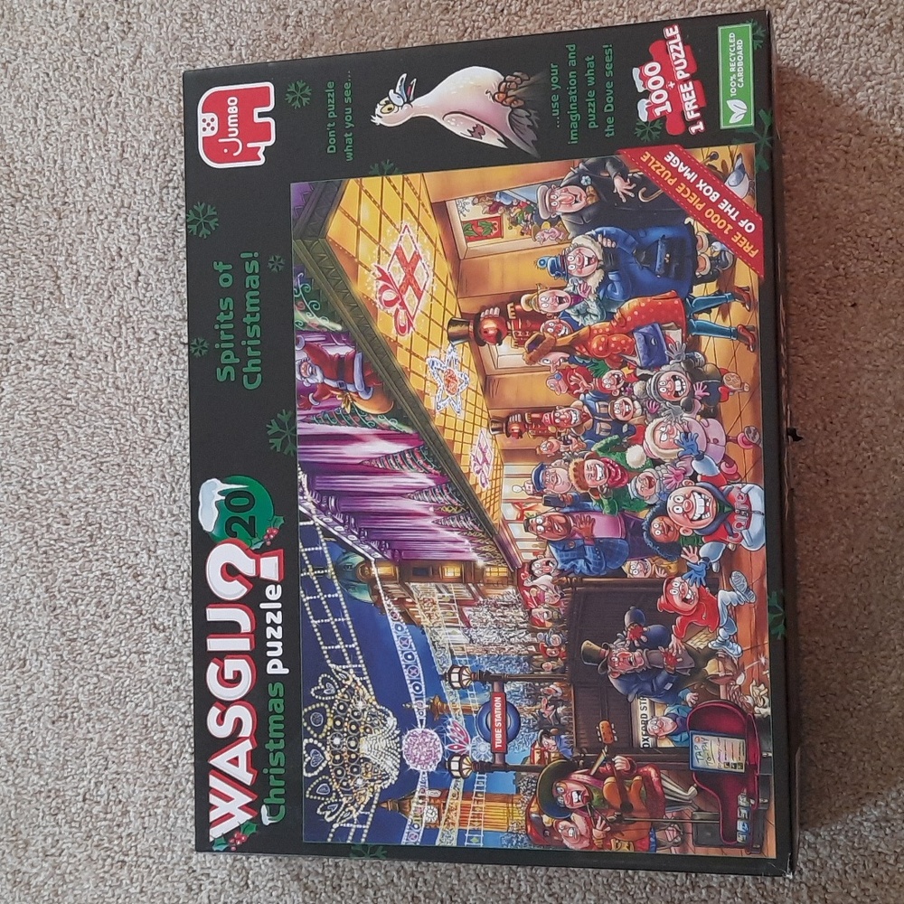 Ravensburger Wasgij Puzzle 20 Christmas Spirits Of Christmas + Free Puzzle
